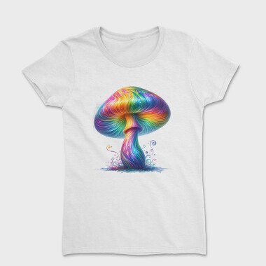 Rainbow Mushroom Splatter, Tricou Femei