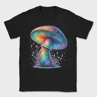Rainbow Mushroom Stars, Tricou Barbati (Unisex)