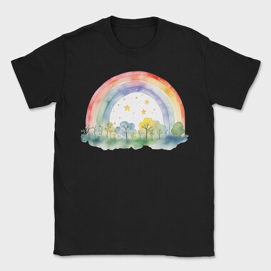 Rainbow Night Stars, Tricou Barbati (Unisex)