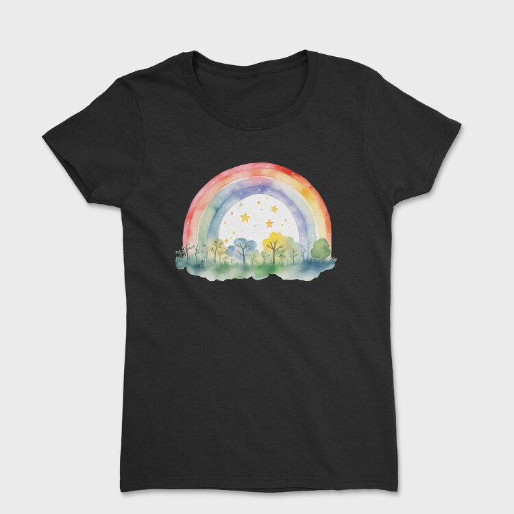 Rainbow Night Stars, Tricou Femei