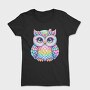 Rainbow Owl Sublimation, Tricou Femei