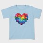 Rainbow Puzzle Heart, Tricou Copii