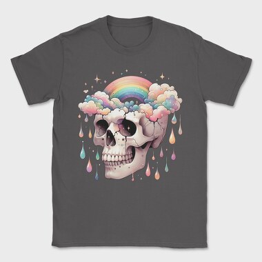 Rainbow Skull Cry, Tricou Barbati (Unisex)