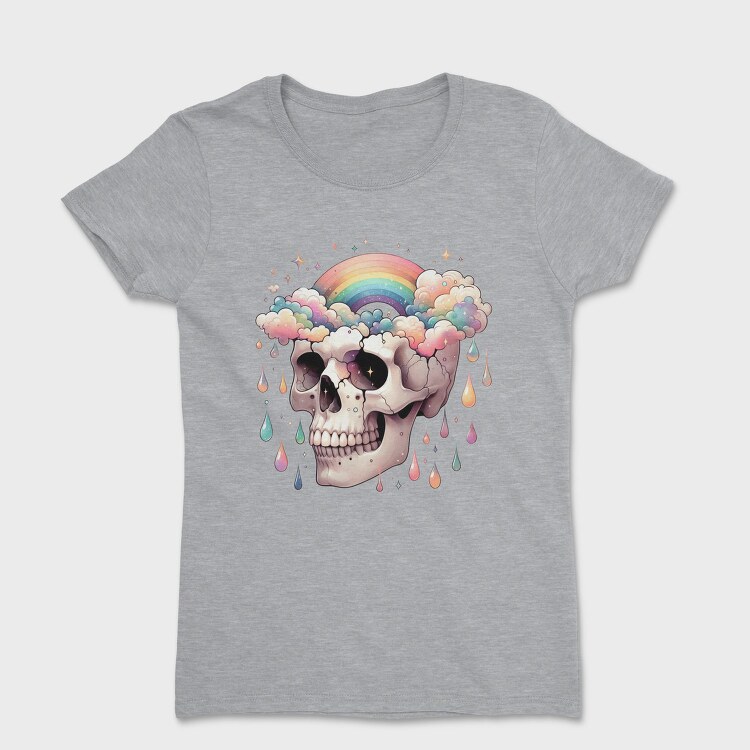 Rainbow Skull Cry, Tricou Femei