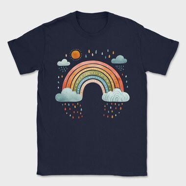 Rainbow Sky Drops, Tricou Barbati (Unisex)