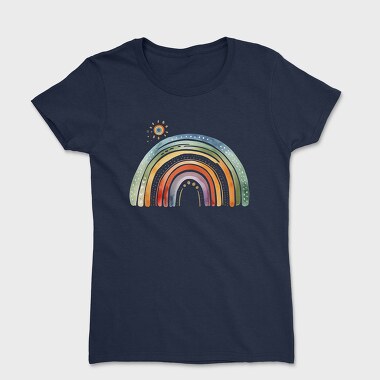 Rainbow Sky Sun, Tricou Femei