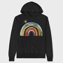 Rainbow Sky Sun, Hanorac Oversize Barbati (Unisex)