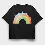 Rainbow Stars Set, Tricou Oversize Barbati (Unisex)