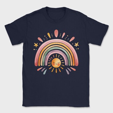 Rainbow Sun Clouds, Tricou Barbati (Unisex)