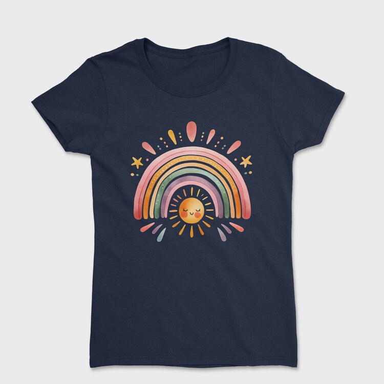 Rainbow Sun Clouds, Tricou Femei
