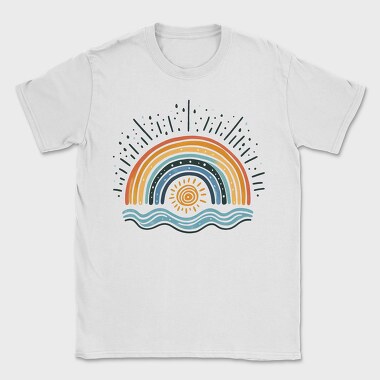Rainbow Sunny Sky, Tricou Barbati (Unisex)