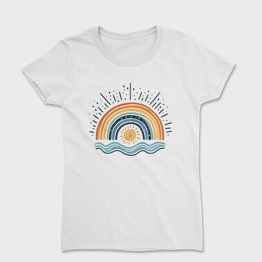 Rainbow Sunny Sky, Tricou Femei