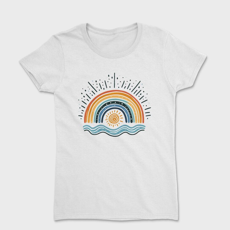 Rainbow Sunny Sky, Tricou Femei