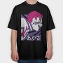 Purple Fox Howl, Tricou Oversize Barbati (Unisex)