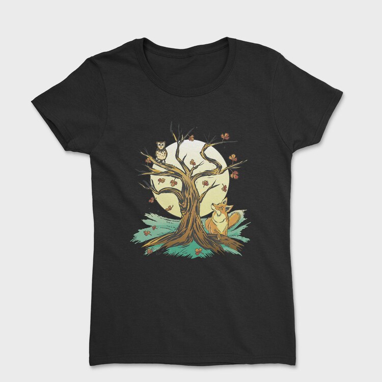 Owl Fox Tree, Tricou Femei
