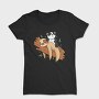 Panda Sloth Lazy, Tricou Femei