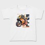 Racing Motorcycle With Rider Full Throttle, Tricou Copii