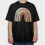 Rainbow Serenity Clip, Tricou Oversize Barbati (Unisex)