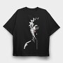 Red Dot Minimal, Tricou Oversize Barbati (Unisex)