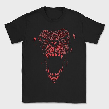 Red Scream Face, Tricou Barbati (Unisex)