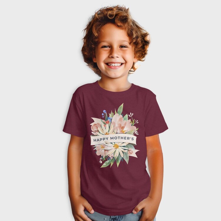 Watercolor Flowers Mother 1, Tricou Copii