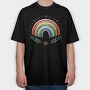 Rainbow Serenity Club, Tricou Oversize Barbati (Unisex)