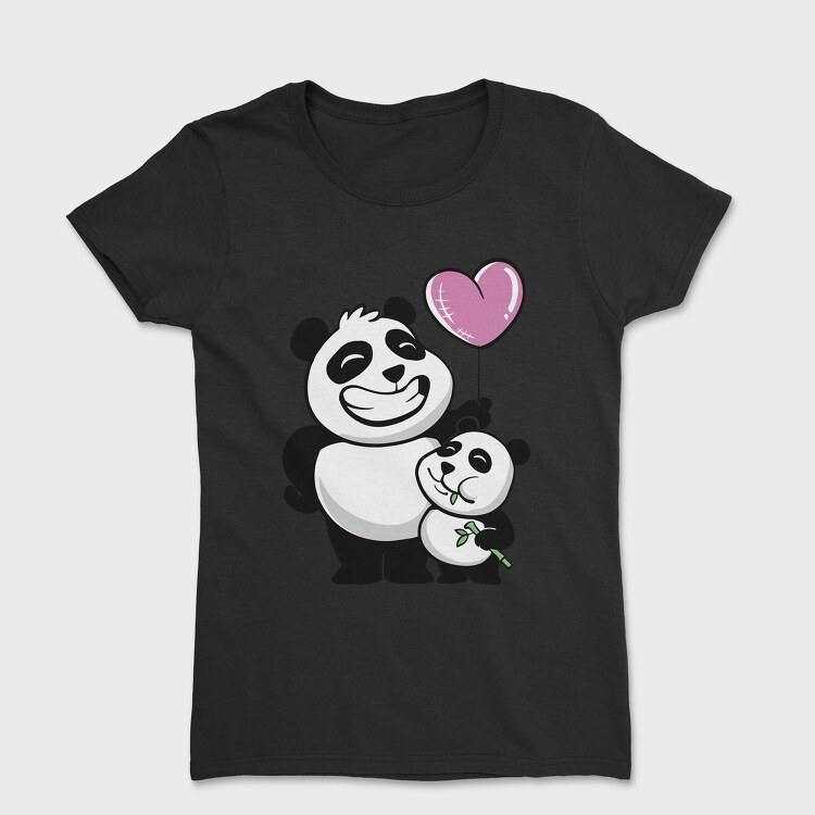 Panda Bears Balloon, Tricou Femei