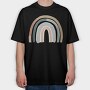 Rainbow Moon Glow, Tricou Oversize Barbati (Unisex)
