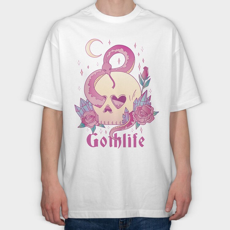 Pastel Goth Life, Tricou Oversize Barbati (Unisex)