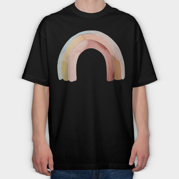 Rainbow Belle Boho, Tricou Oversize Barbati (Unisex)