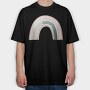 Rainbow Moonbow Glow, Tricou Oversize Barbati (Unisex)