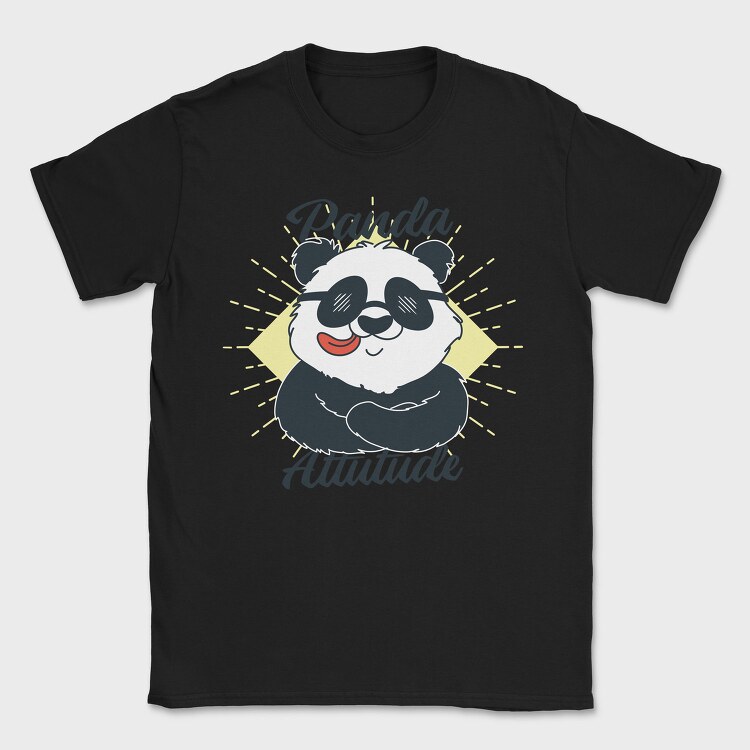 Panda Attitude, Tricou Barbati (Unisex)