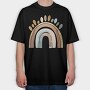 Rainbow Boho Art, Tricou Oversize Barbati (Unisex)