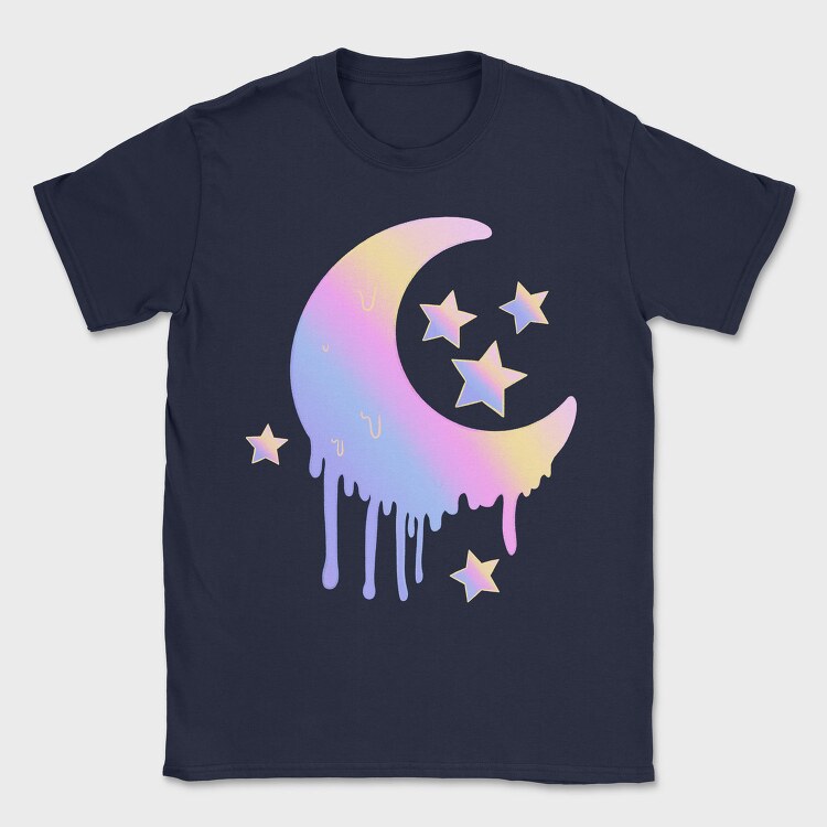 Pastel Moon, Tricou Barbati (Unisex)