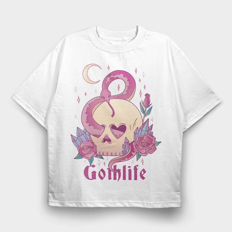 Pastel Goth Life, Tricou Oversize Barbati (Unisex)