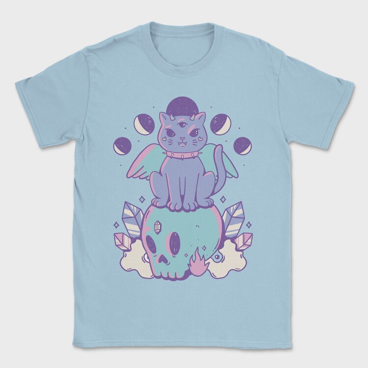 Pastel Goth Cat, Tricou Barbati (Unisex)