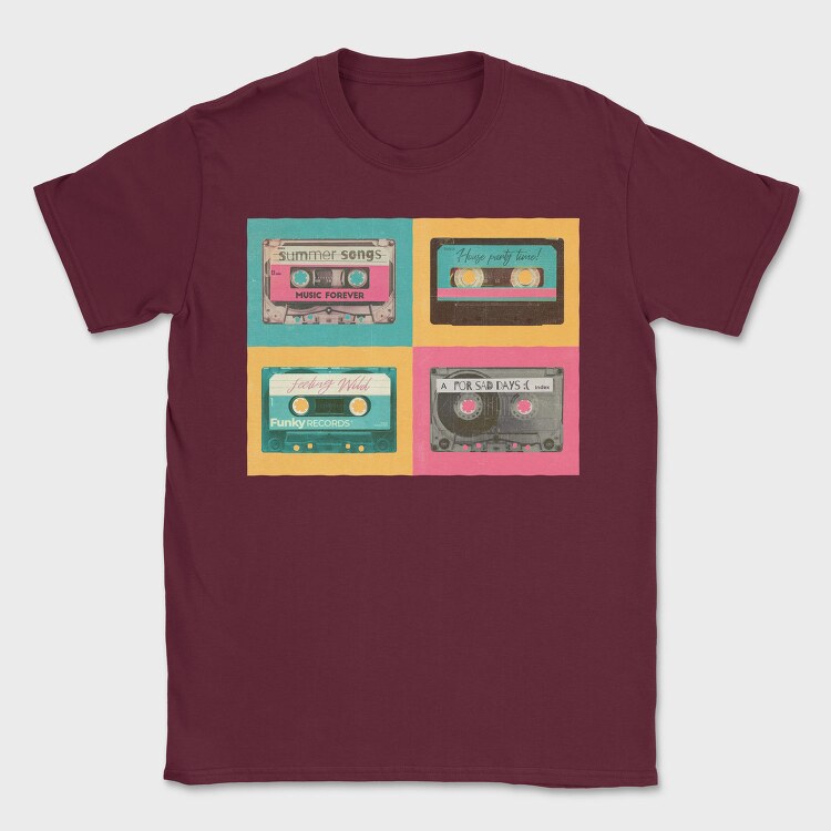 Pastel Cassettes, Tricou Barbati (Unisex)