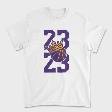 23 KING JAMES, Tricou Barbati (Unisex)