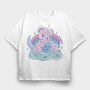 Pastel Bear, Tricou Oversize Barbati (Unisex)
