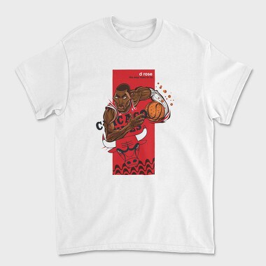 D ROSE Bulls, Tricou Barbati (Unisex)