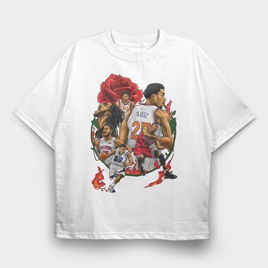 D ROSE Collage Art, Tricou Oversize Barbati (Unisex)