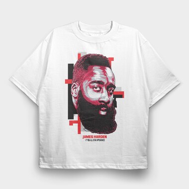 J HARDEN ART1, Tricou Oversize Barbati (Unisex)