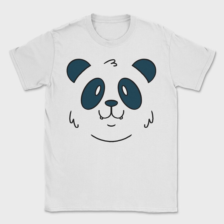 Panda Face, Tricou Barbati (Unisex)