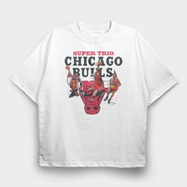 SUPER TRIO Bulls, Tricou Oversize Barbati (Unisex)