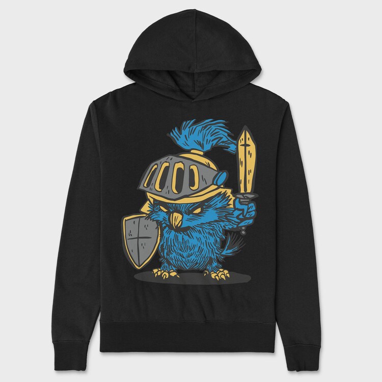 Owl Knight, Hanorac Oversize Barbati (Unisex)