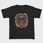 Owl Flowers Skull, Tricou Copii