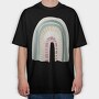 Rainbow Boho Cutie, Tricou Oversize Barbati (Unisex)