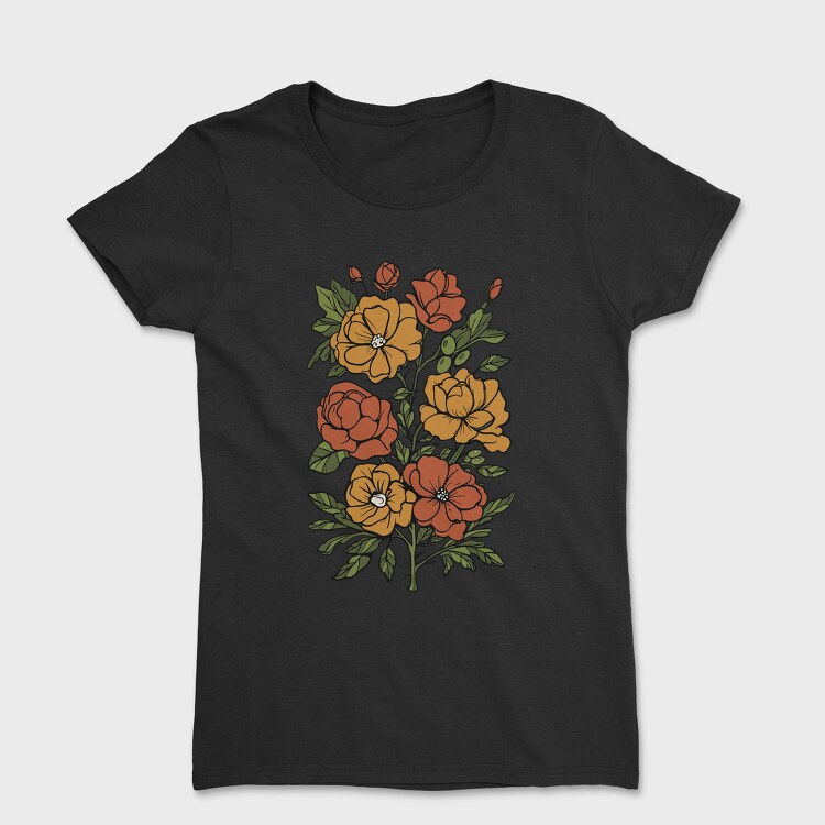 Orange Flowers, Tricou Femei