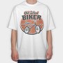 Old School Biker, Tricou Oversize Barbati (Unisex)