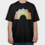Rainbow Stars Set, Tricou Oversize Barbati (Unisex)